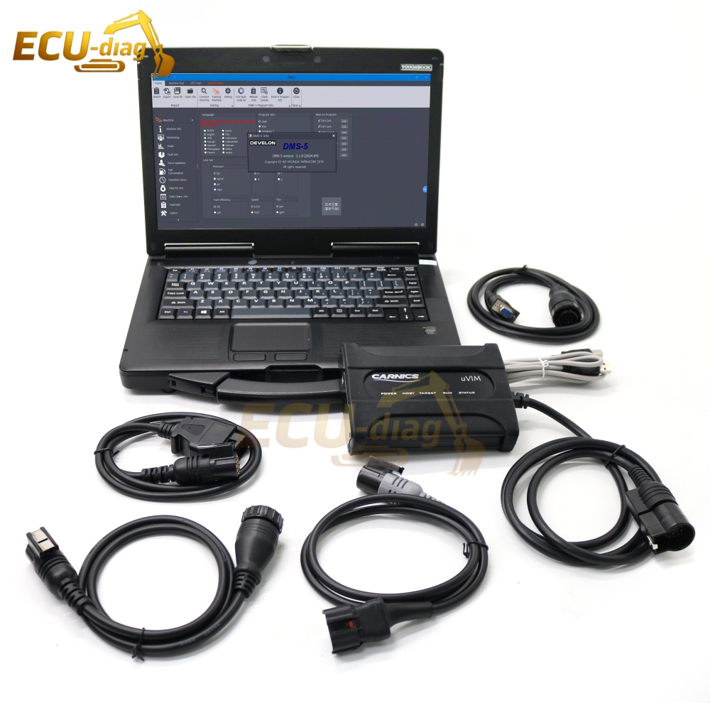 Heavy Equipment Software - Kit Pemindai Antarmuka Komunikasi DOOSAN UVIM,