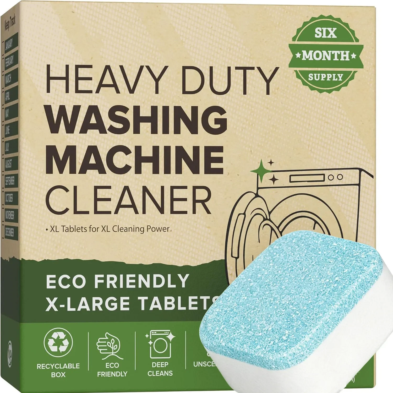 Tablet Pembersih Mesin Cuci Tu - Heavy Equipment Washing ulasan dan harga